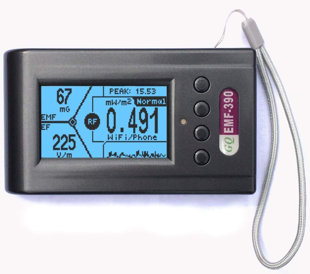 【正規品】電磁波測定器 GQ EMF-390 3 軸（ 電磁界、電場、無線周波数（高周波）同時測定可能 専門家から一般ユーザまで わかりやすい日本語説明書（QR）